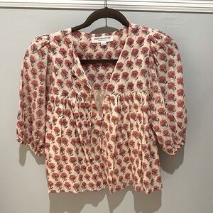 Emerson Fry India Collection Puff Isla Top